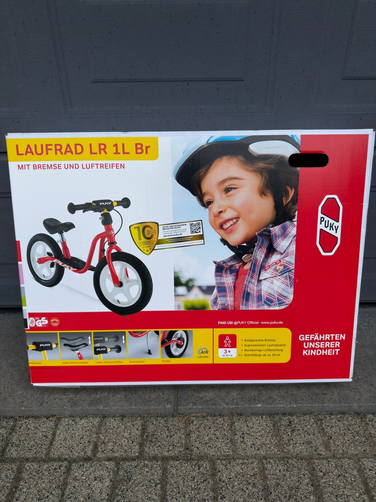 Gloednieuwe Puky LR 1L Br loopfiets met rem (Nieuw in doos!), Ophalen, Nieuw, Loopfiets
