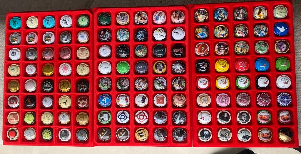 Lot Op 02: prachtig lot 120 champagne capsules, Ophalen of Verzenden