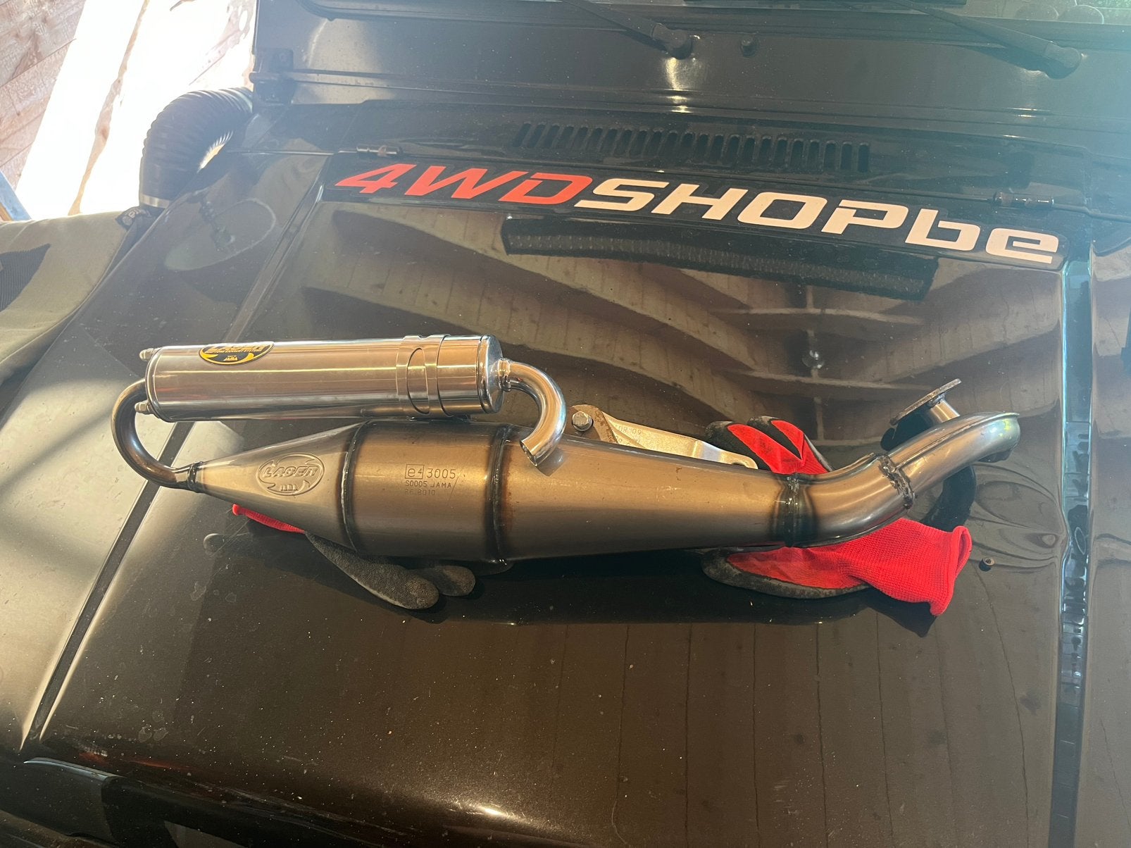 aprillia Di-tech uitlaat, Motoren, Ophalen