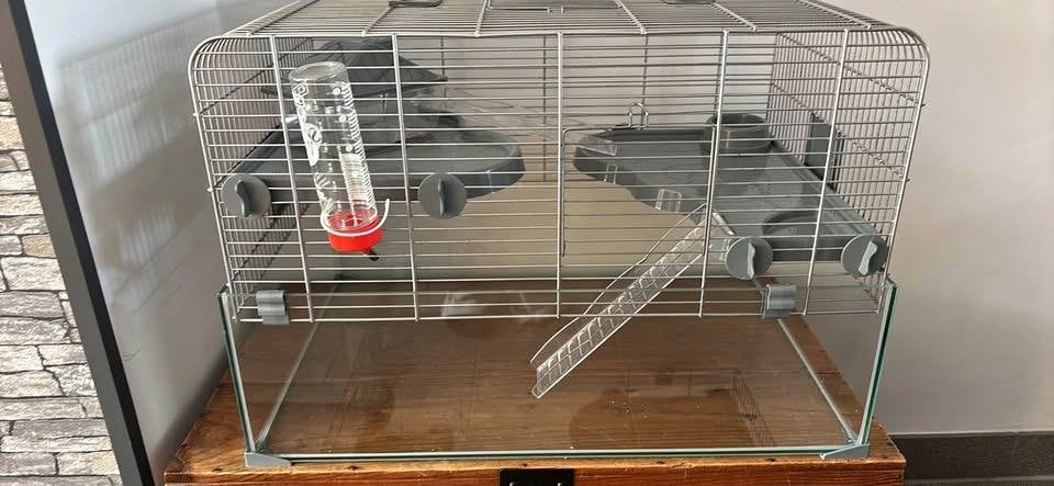 Zolux Knaagdierkooi Panas Grijs Hamsterkooi 60x40x39cm, Moins de 60 cm, Cage, Comme neuf, Hamster