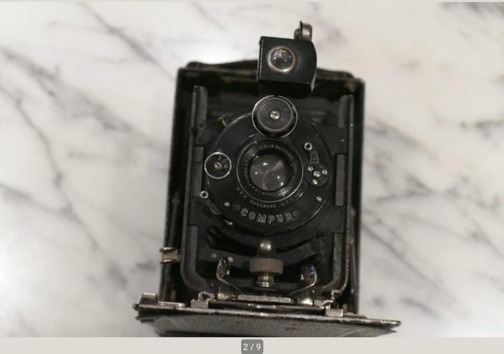 Tenax Goerz 130mm/6.8 en tas en 2 ruggen, Ophalen of Verzenden, Voor 1940, Fototoestel