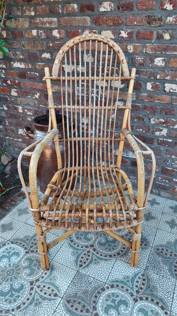 Retro Franse rotan stoel, Enlèvement