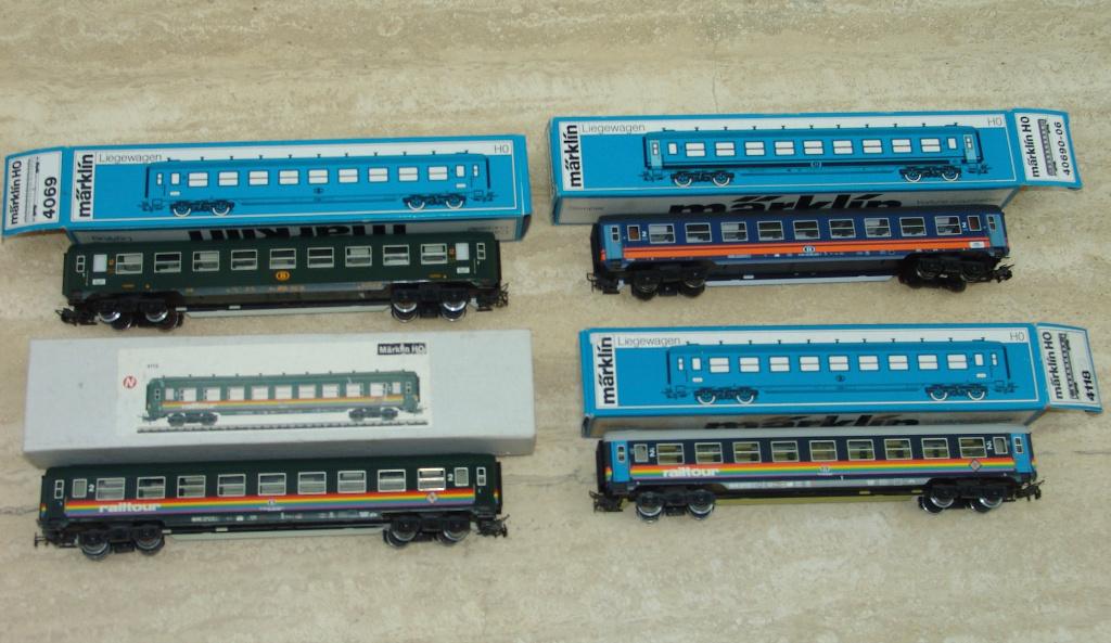 Marklin NMBS ligrijtuigen, Hobby en Vrije tijd, Modeltreinen | H0, Wisselstroom, Wagon, Ophalen of Verzenden, Zo goed als nieuw