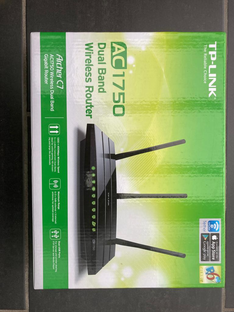 Wireless router dual band AC 1750. Archer C7, Computers en Software, Routers en Modems, Ophalen, Nieuw, Router, TP-LINK
