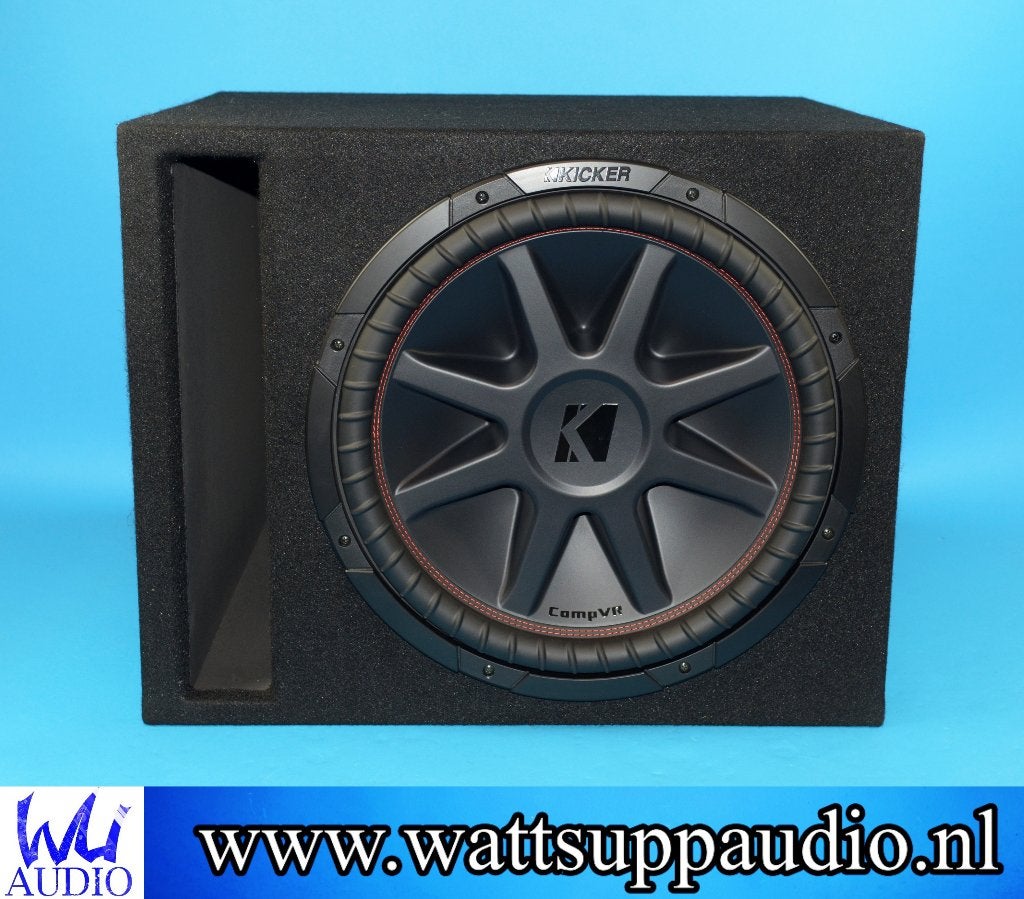 KICKER CVR152 Comp VR 15 inch Subwoofer + Gepoorte kist, Auto diversen, Autospeakers, Ophalen of Verzenden