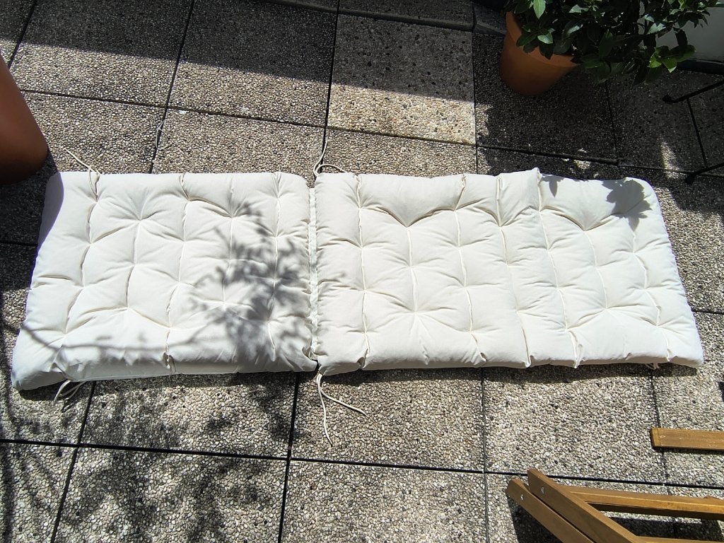 2 Matelas pour transat(lit de jardin)IKEA, Tuin en Terras, Ophalen, Zo goed als nieuw