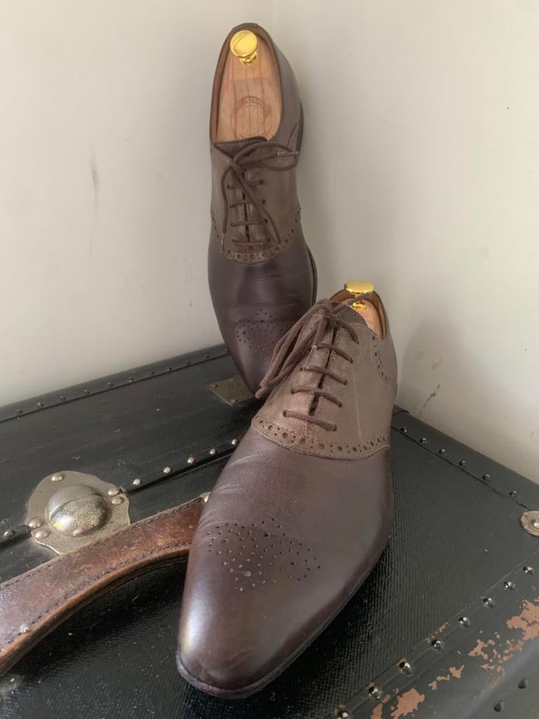Vero Cuoio Richelieu bruine schoenen 43, Ophalen of Verzenden, Gedragen, Bruin