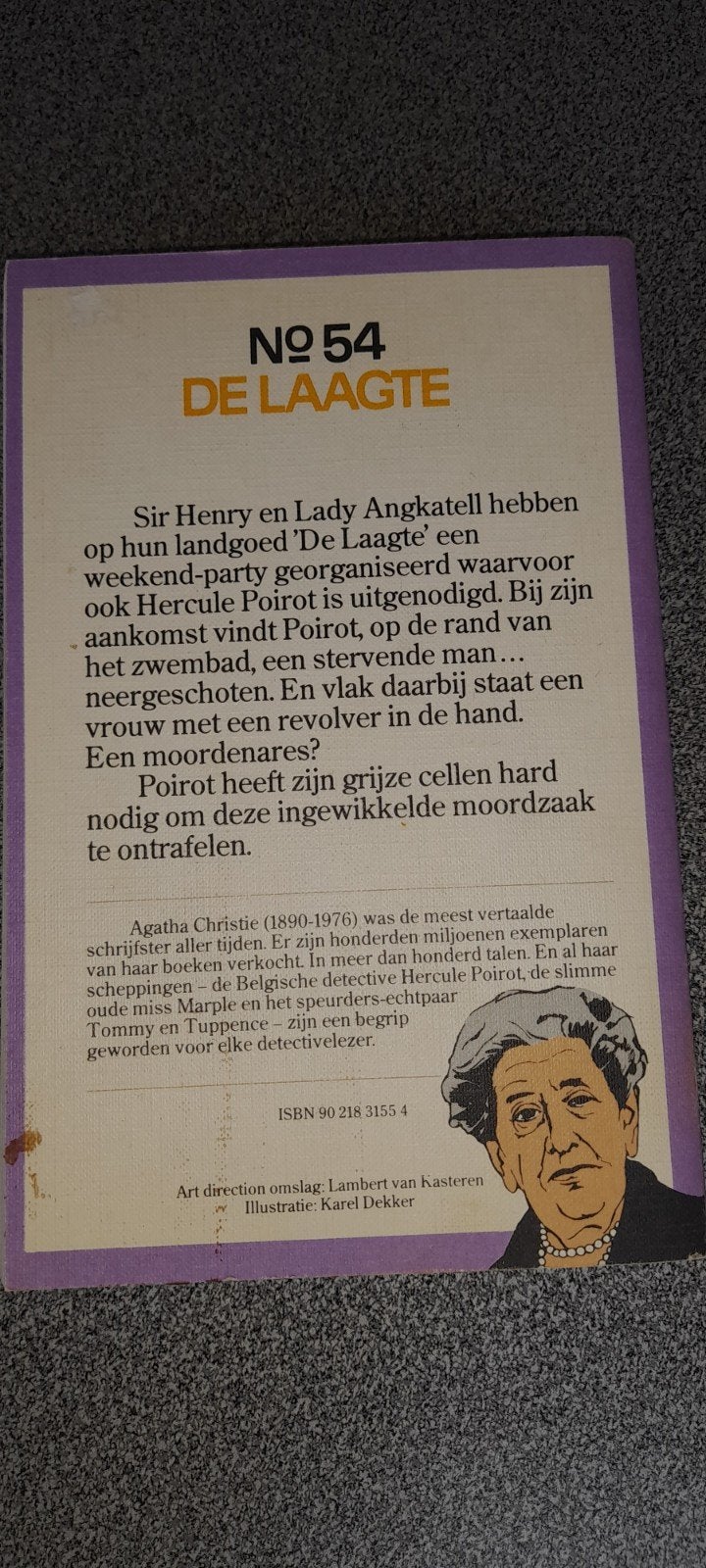 Agatha christie - de laagte, Boeken, Ophalen, Zo goed als nieuw, Agatha Christie, België