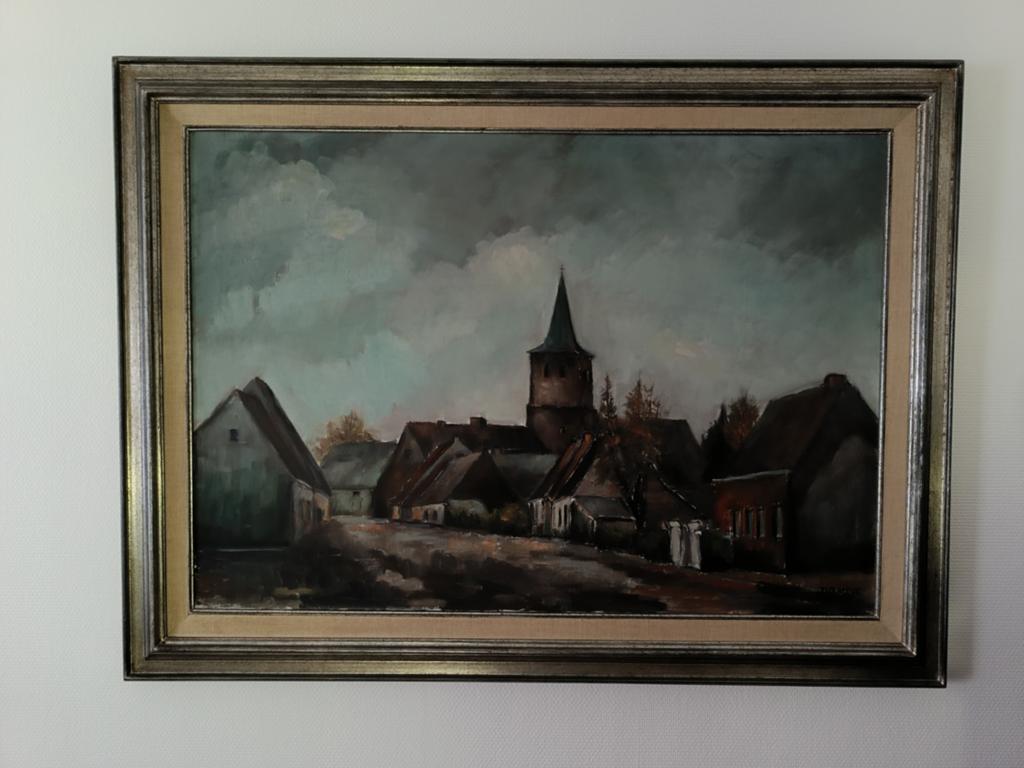 Peinture à l'huile sur toile 'Wechelderzande 1971', Enlèvement