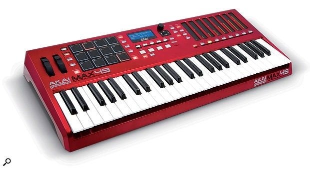 Akai MAX49 midi controller keyboard, Muziek en Instrumenten, Zo goed als nieuw, Aanslaggevoelig, Ophalen, 49 toetsen