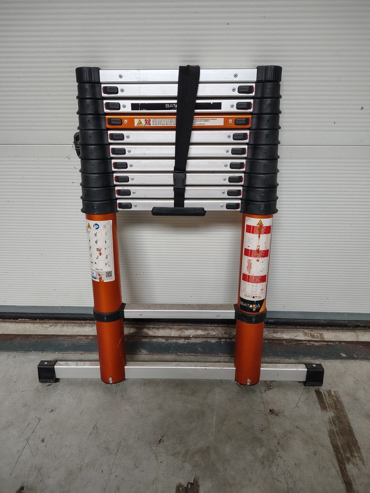 Batavia telescoopladder Giraffe Air 2,93 meter., Doe-het-zelf en Bouw, Ophalen, Zo goed als nieuw, Ladder, Opvouwbaar of Inschuifbaar