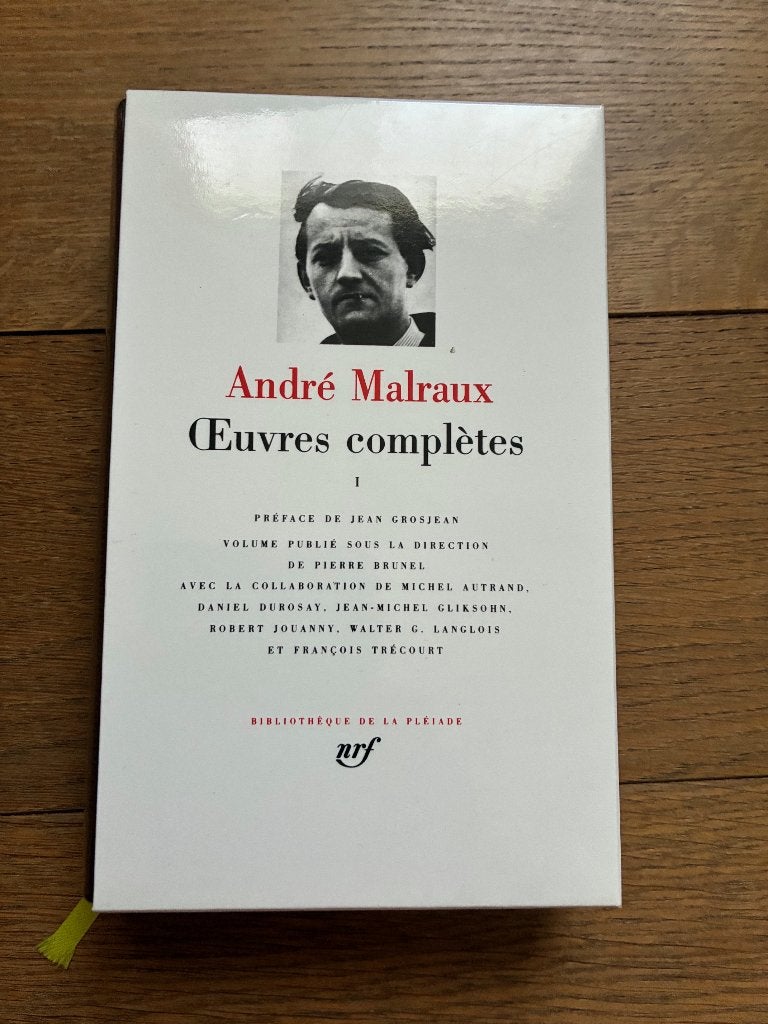 Œuvres complètes (1)  d’André Malraux, Enlèvement ou Envoi, Comme neuf