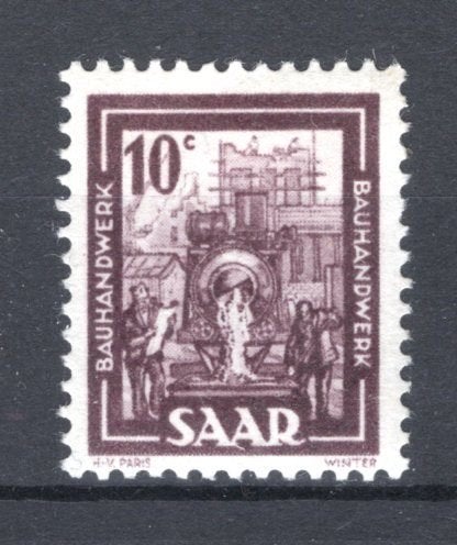 SAAR Yt. 255 MH 1949-1950, Postzegels en Munten, Verzenden, Postfris