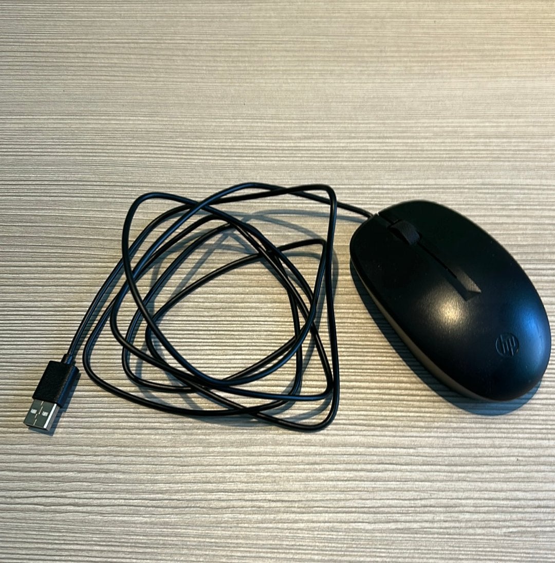 HP bedrade muis - USB - zwart, Computers en Software, Muizen, Ophalen, Rechtshandig, Muis, Nieuw