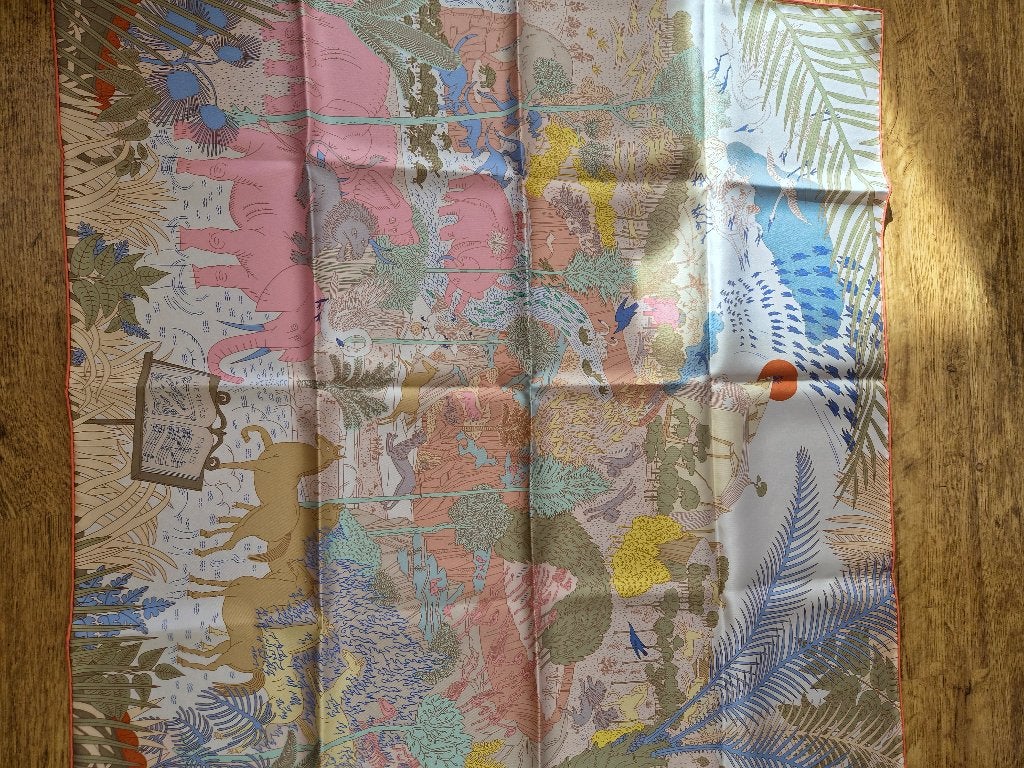Hermes sjaal - Le carnaval des animaux, Kleding | Dames, Hermès, Ophalen, Nieuw, Sjaal