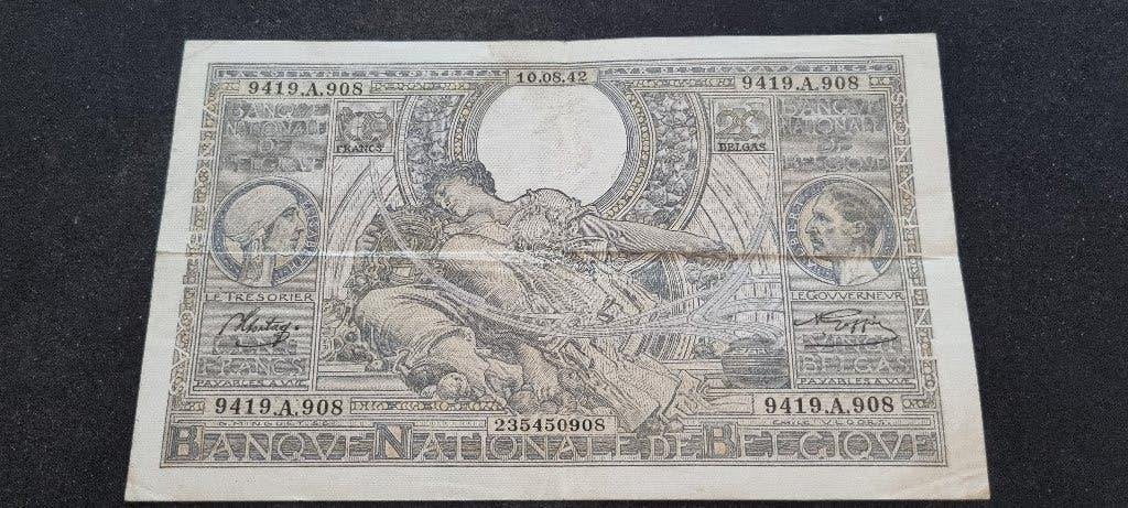 bankbiljet van 100 francs, Ophalen, Los biljet