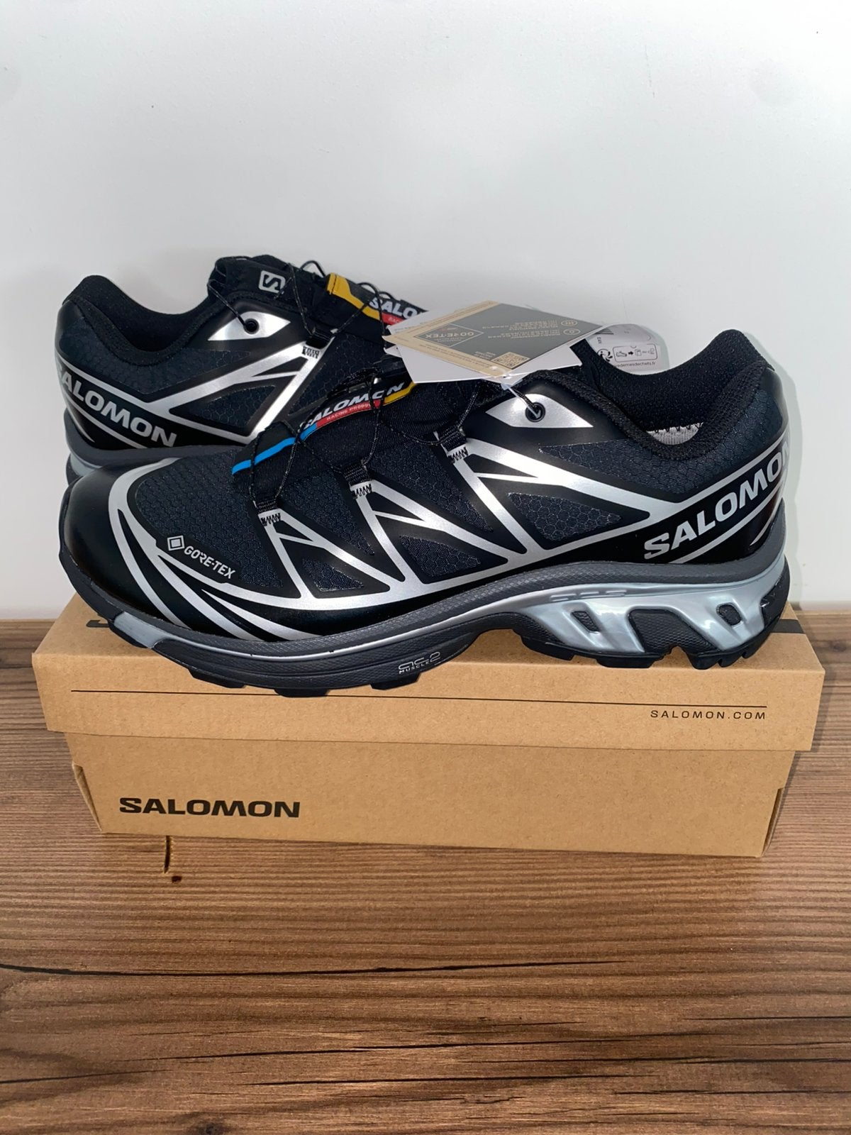 Salomon XT-6 GTX (Gore-Tex) – Black / Silver – Taille 44, Enlèvement ou Envoi, Neuf, Chaussures