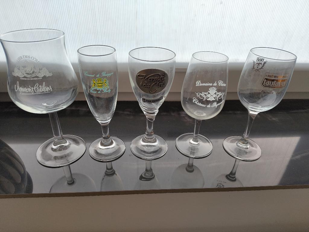 Verres publicitaires à donner, Collections, Enlèvement, Utilisé, Verres et Verres à shot