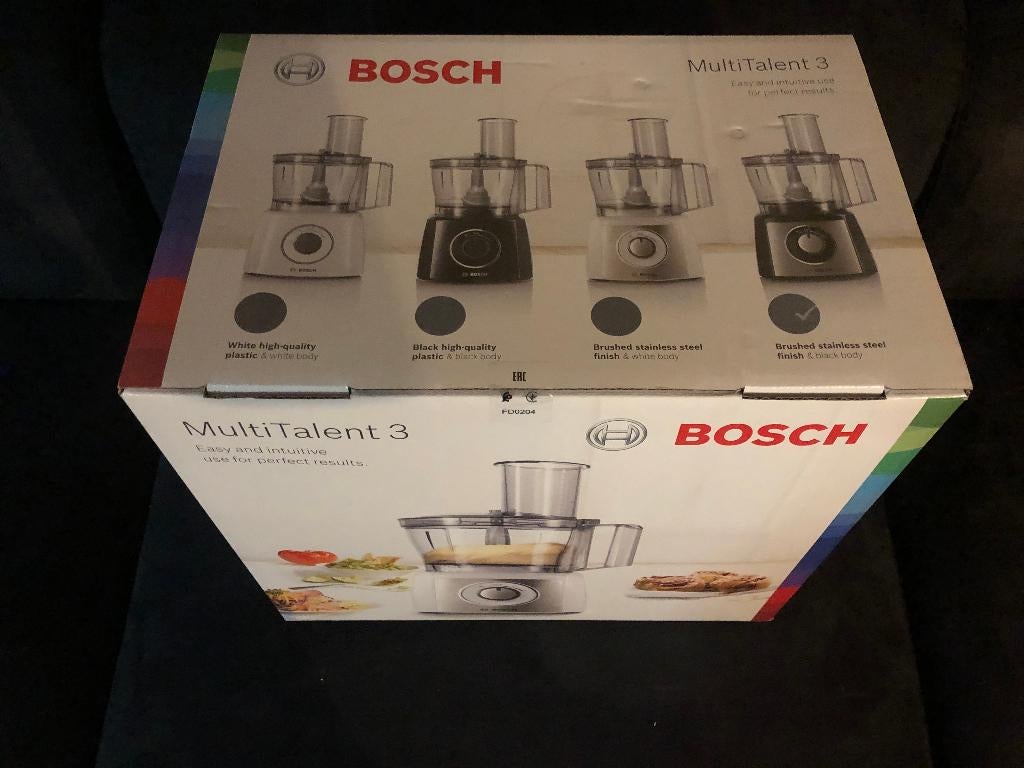 robot bosch NEUF multitalent 3501M gris  valeur 135 euros, Electroménager, Mélangeurs de cuisine, Enlèvement ou Envoi, Neuf