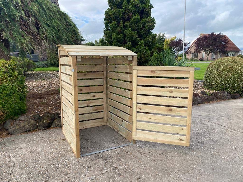 houten kliko ombouw - strakke look, Jardin & Terrasse, Stockage & Armoires de jardin, Enlèvement ou Envoi, Neuf, Bois, Stockage de conteneurs