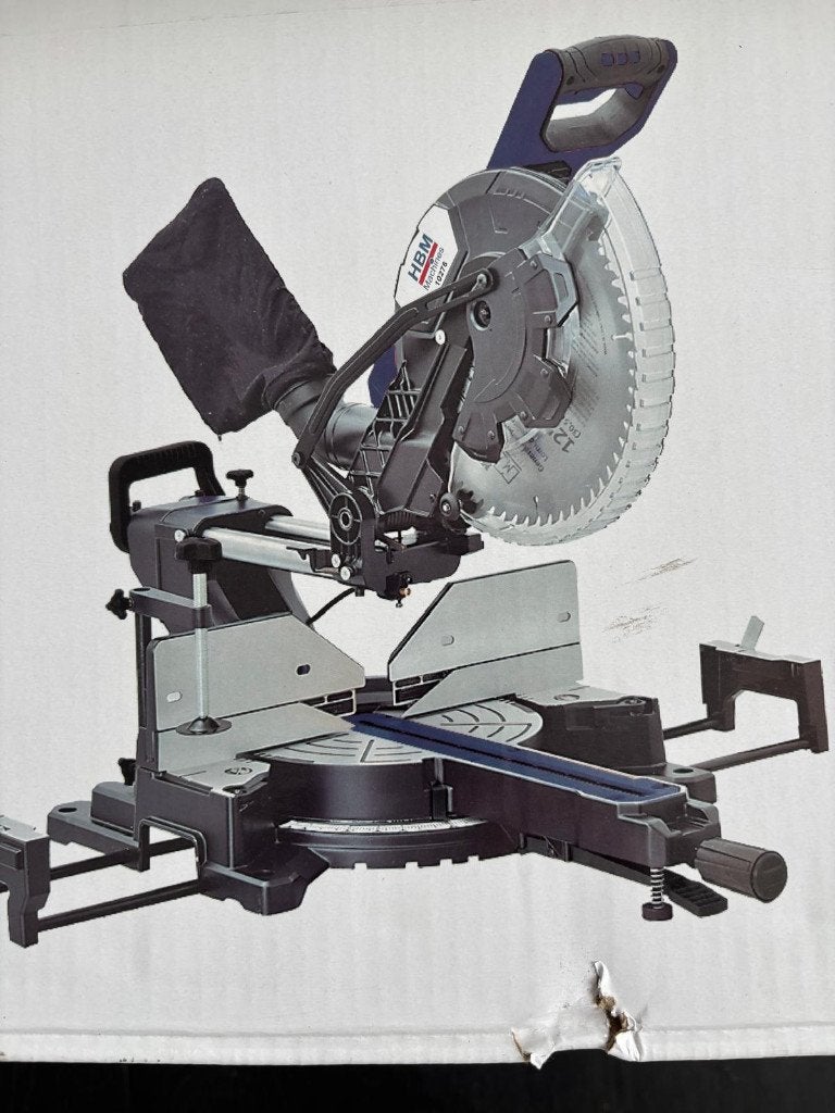 HBM 305 x 108 mm Radiaalzaag, Afkortzaag, Trekzaag met laser, Enlèvement, Comme neuf, Outil de coupe, Autres marques