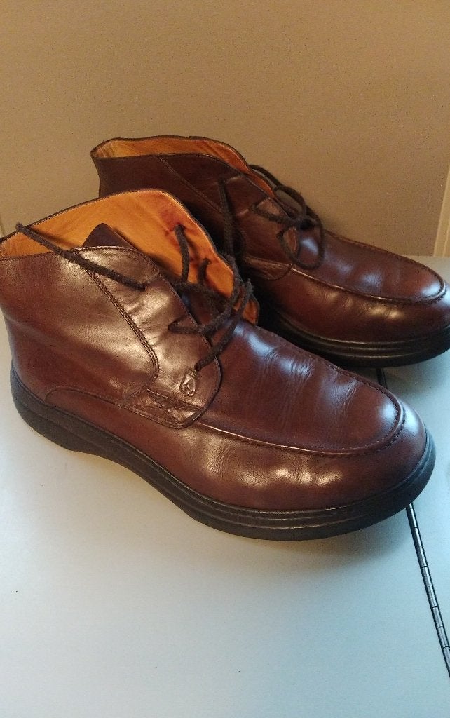 bottines/veterboots - leder - Alexander maat 11/ heren, Vêtements | Hommes, Chaussures, Enlèvement ou Envoi, Comme neuf, Brun