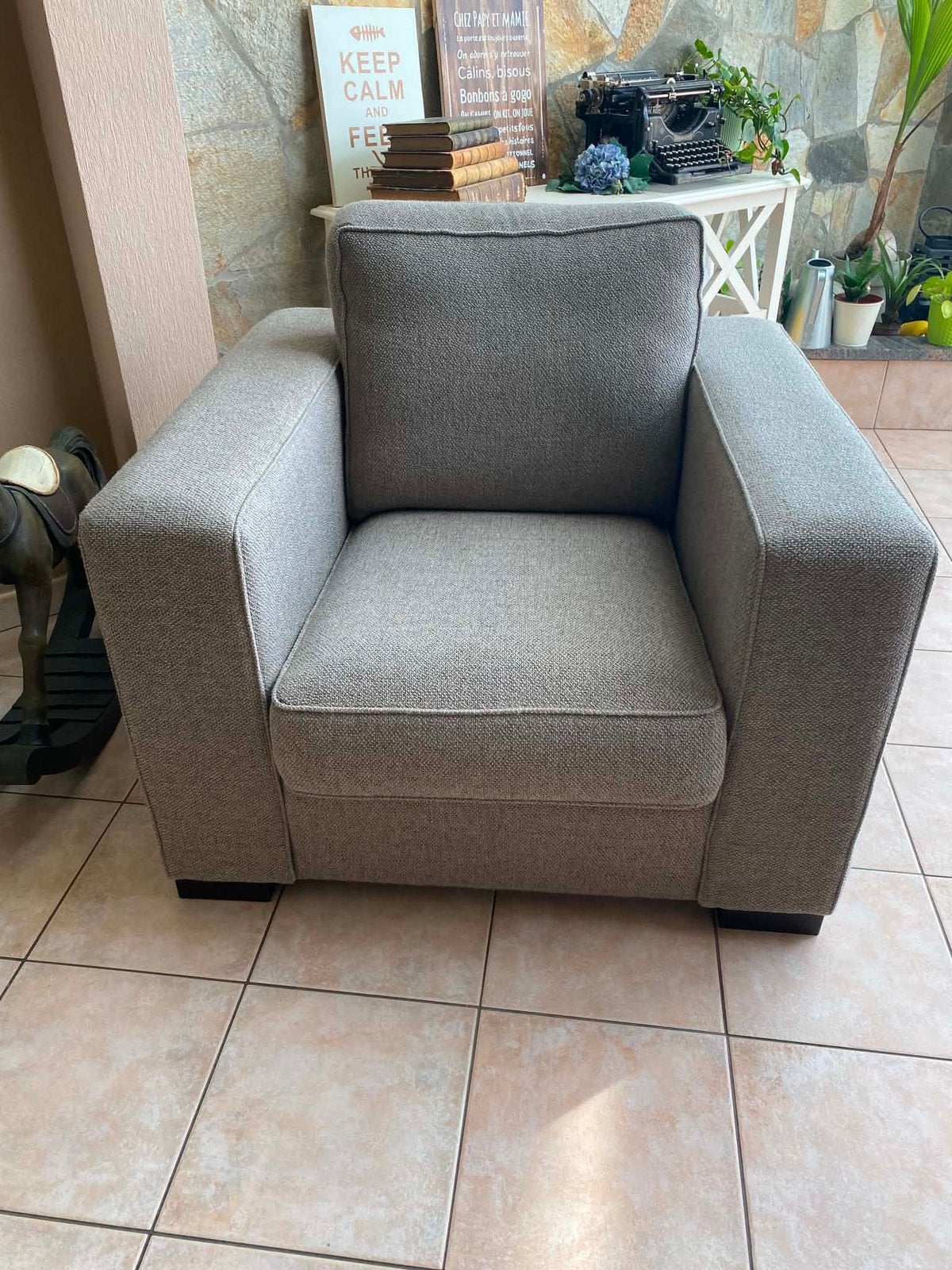 Fauteuil en parfait état, Ophalen, 75 tot 100 cm, Zo goed als nieuw, Modern of landelijk
