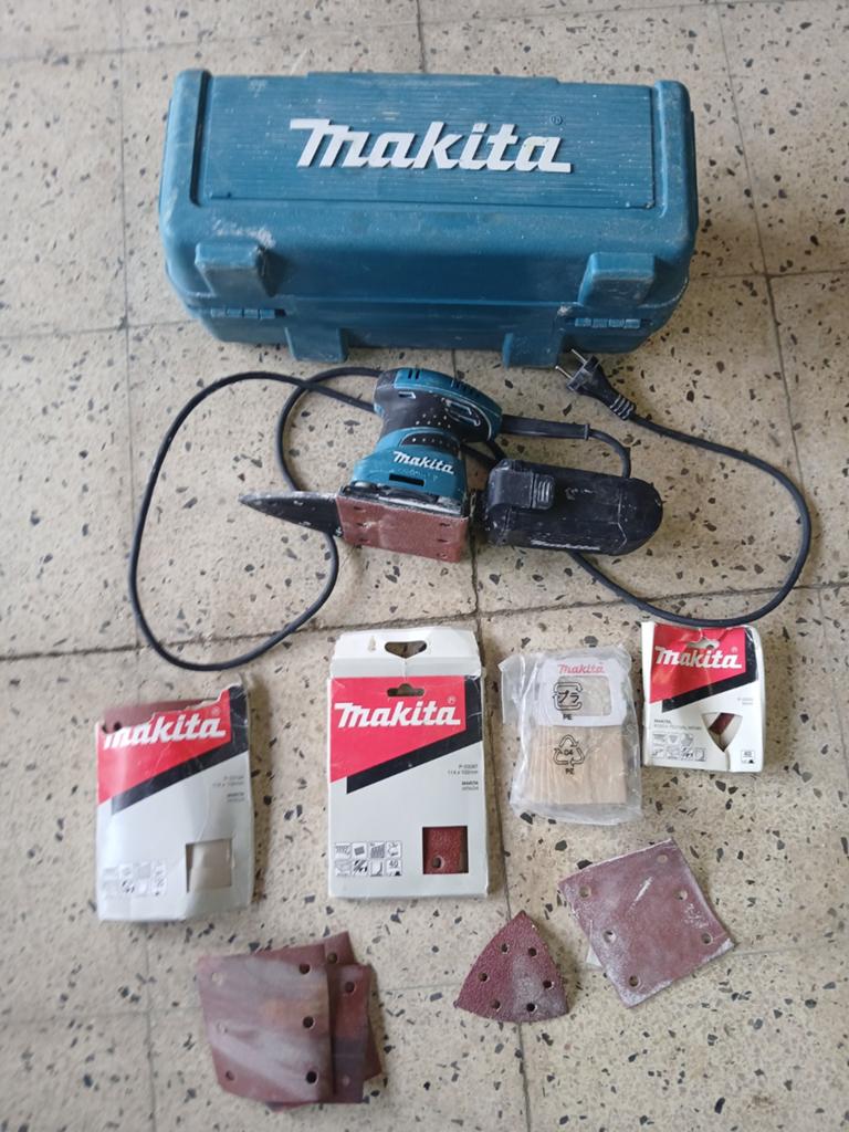 Makita schuurmachine + alles, Doe-het-zelf en Bouw, Ophalen, Gebruikt