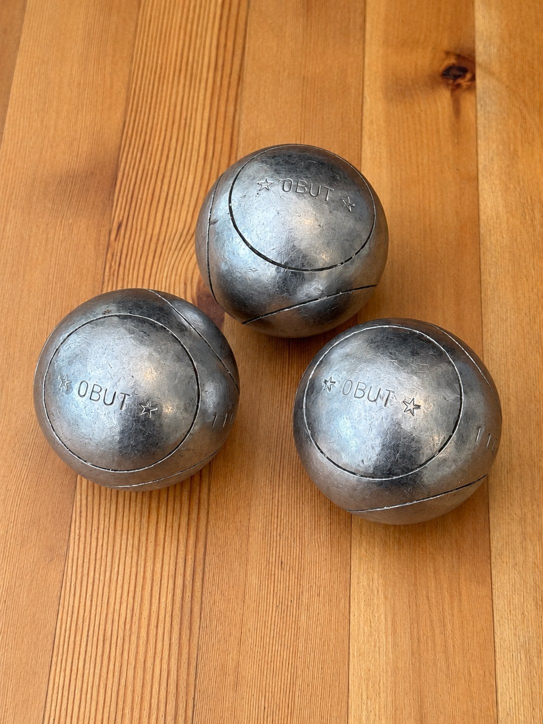 Obut Match 2 étoiles / 710 72mm / triplette petanque, Enlèvement ou Envoi, Obut, Obut, Boule