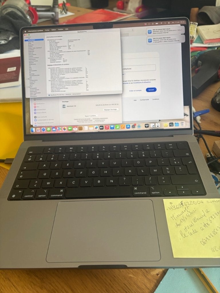 MacBook Pro 14 (2023) m2 pro 512 GB 16 MB - 100% batterij, Computers en Software, Ophalen, Overige groottes, 512 GB, Zo goed als nieuw