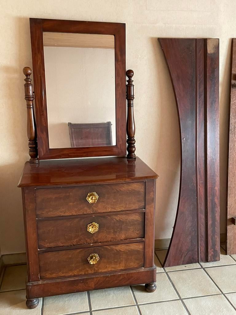 Antieken ladenkast in mahonie, Antiek en Kunst, Ophalen