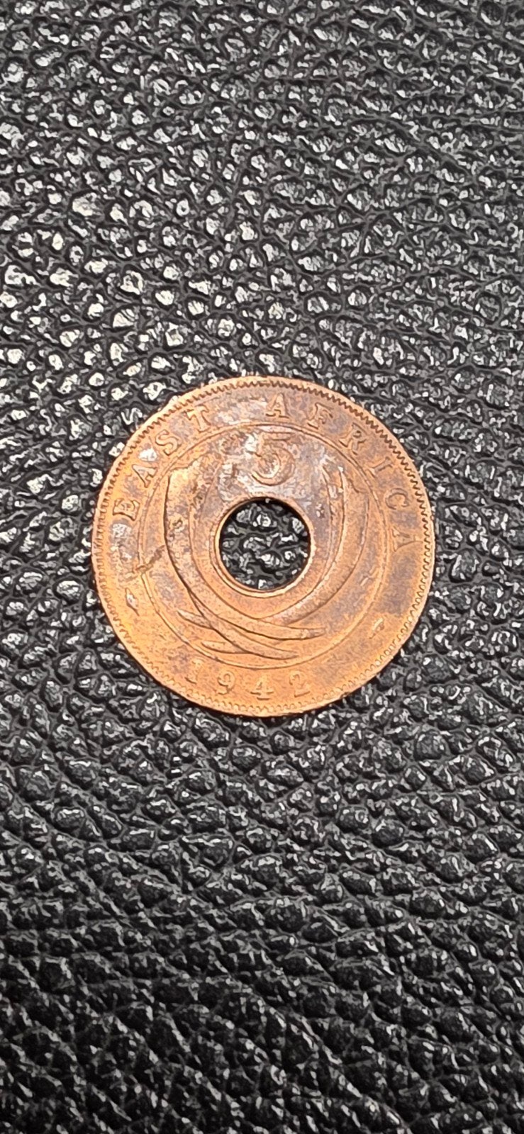 Oost afrika 5 cents 1942, Postzegels en Munten, Ophalen of Verzenden