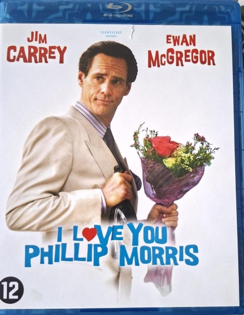 blu ray I LOVE YOU PHILLIP MORRIS  JIM CARREY EWAN MCGREGOR, Ophalen of Verzenden, Zo goed als nieuw