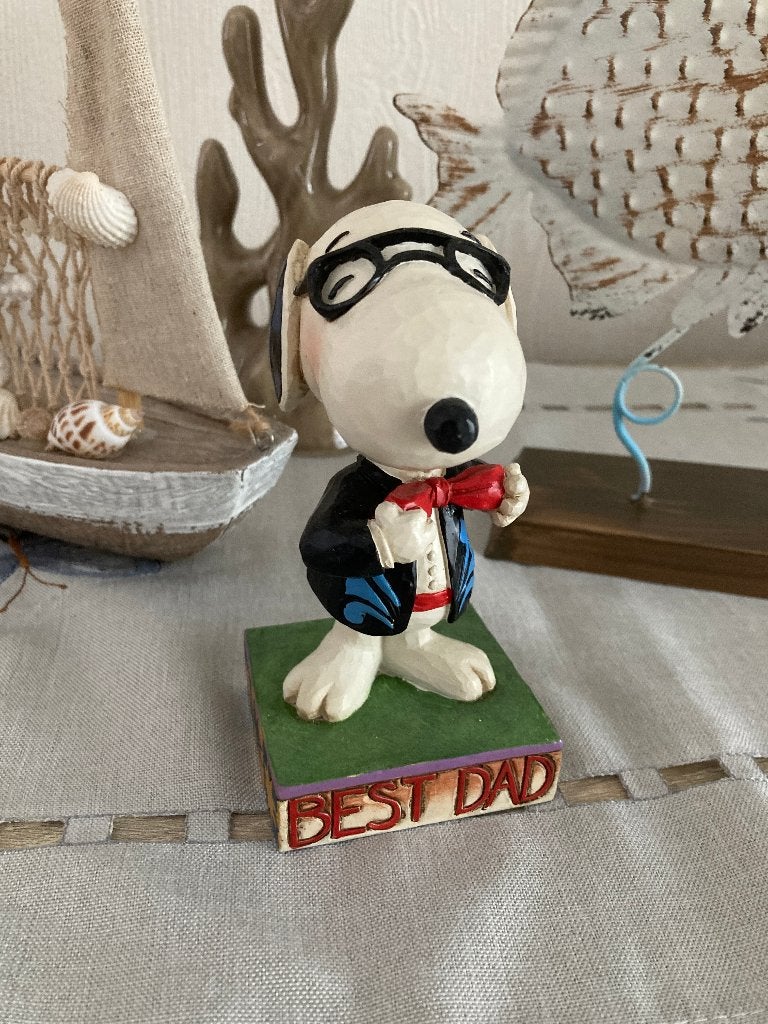 PEANUTS JIM SHORE - BEST DAD traditions - SNOOPY ( retired ), Verzamelen, Ophalen of Verzenden