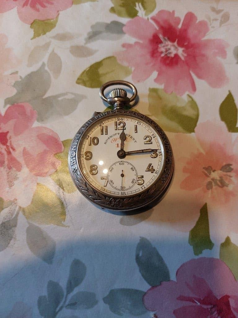 A. Rosskopf zakhorloge, Bijoux, Sacs & Beauté, Enlèvement ou Envoi, Montre de poche, Autres marques