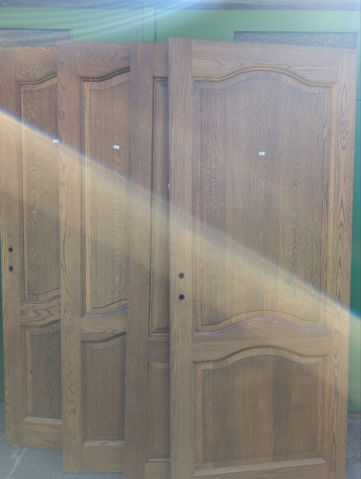 4 portes intérieures en chêne massif, Enlèvement, Verre, Porte intérieure