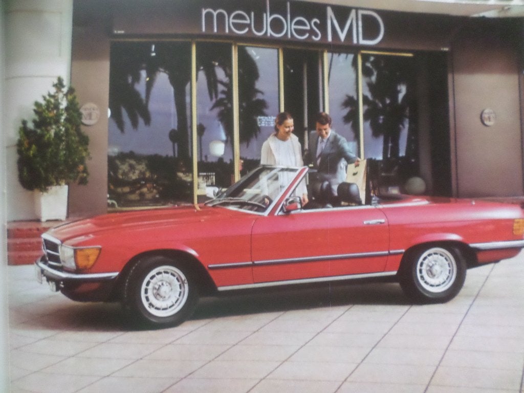 Mercedes 280 & 380 & 500 SL R107 1983 Brochure, Ophalen of Verzenden, Mercedes