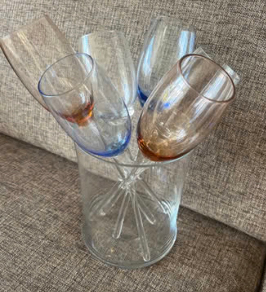 Speciale champagneglazen, Ophalen, Zo goed als nieuw