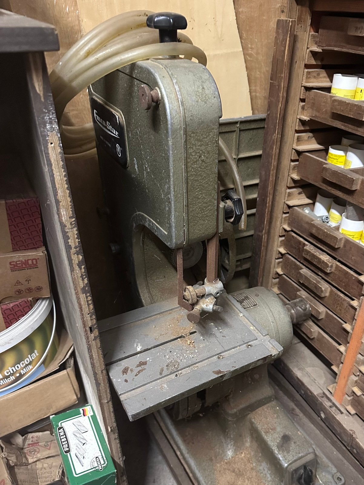 Lintzaagmachine, Ophalen, Gebruikt