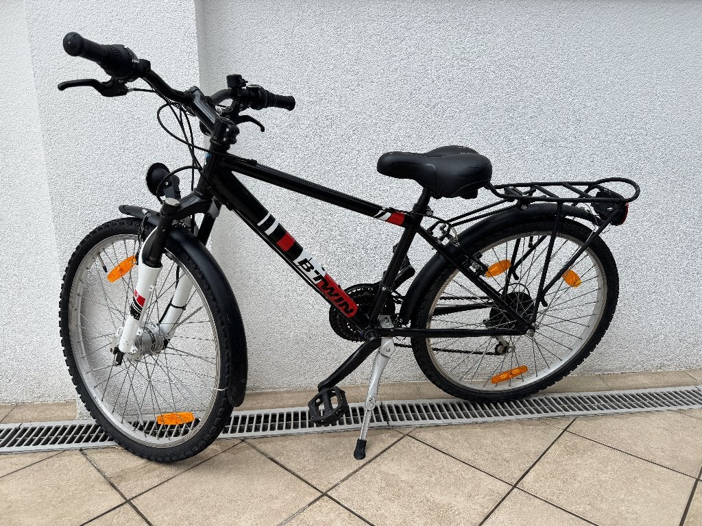 Stoere B'TWIN Rockrider Kinder bike 24" met Naafdynamo, Fietsen en Brommers, Ophalen, Velgrem, Versnellingen, B twin
