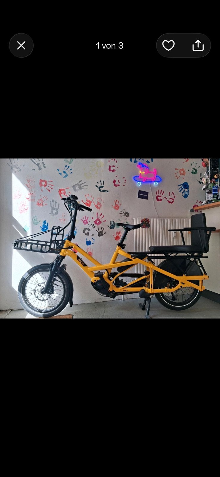 Vélo cargo, Vélos & Vélomoteurs, Enlèvement, Comme neuf
