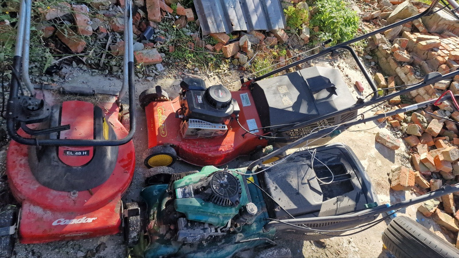 grasmaaiers briggs &stratton motor/honda, Tuin en Terras, Grasmaaiers, Ophalen, Honda, Gebruikt, Balkmaaier