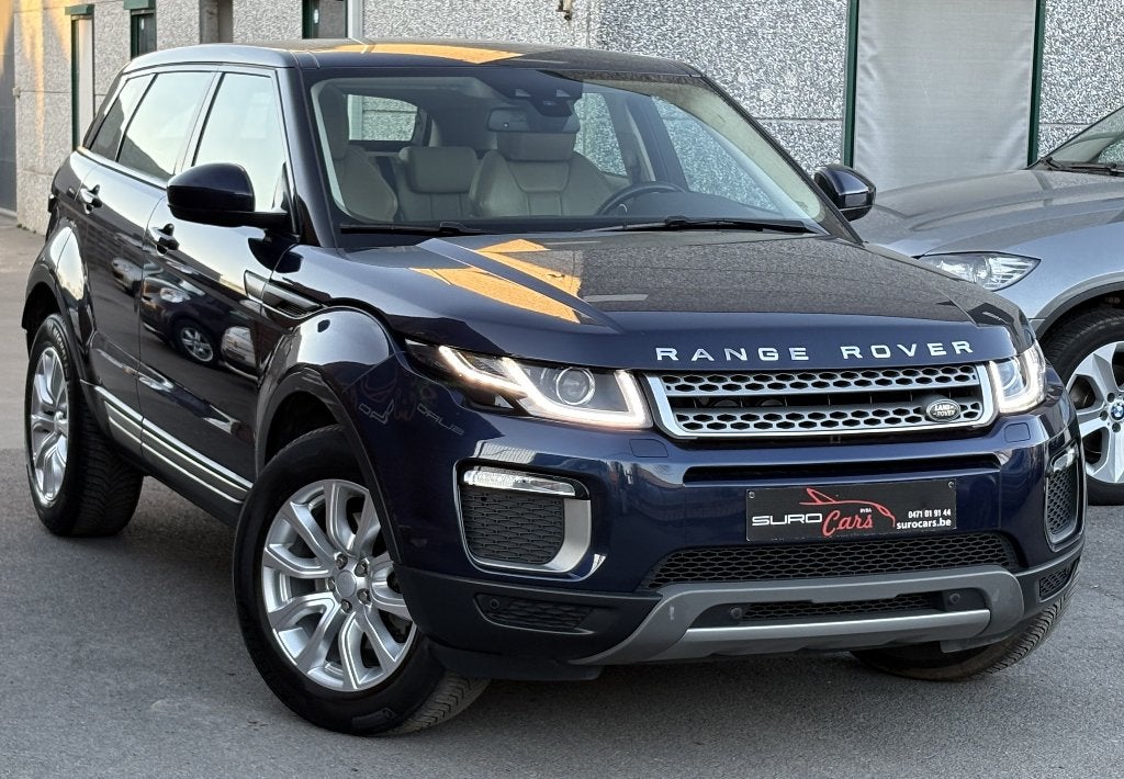 | Range Rover Evoque | 128.000 km's | Euro 6b | Pano, Auto's, Land Rover, USB, Blauw, Bedrijf, 5 deurs