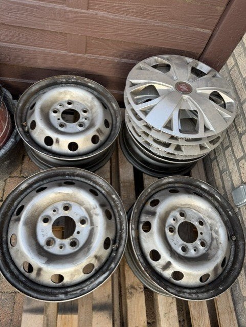 velgen fiat + sierschijven fiat, Ophalen, Velg(en), 16 inch, All Season