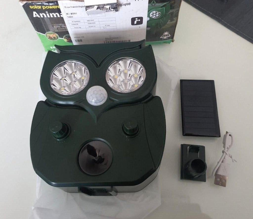 Solar Ultrasone Dierenverjager (Uil-vorm), Tuin en Terras, Bestrijdingsmiddelen, Ophalen of Verzenden, Nieuw, Ongediertebestrijding