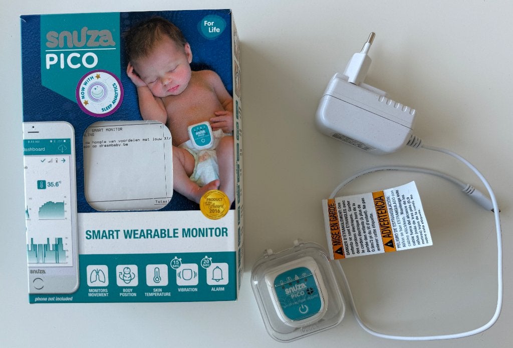 Snuza Pico Ademhalingsmonitor, Ophalen, Zo goed als nieuw, 100 tot 250 meter, Digitaal