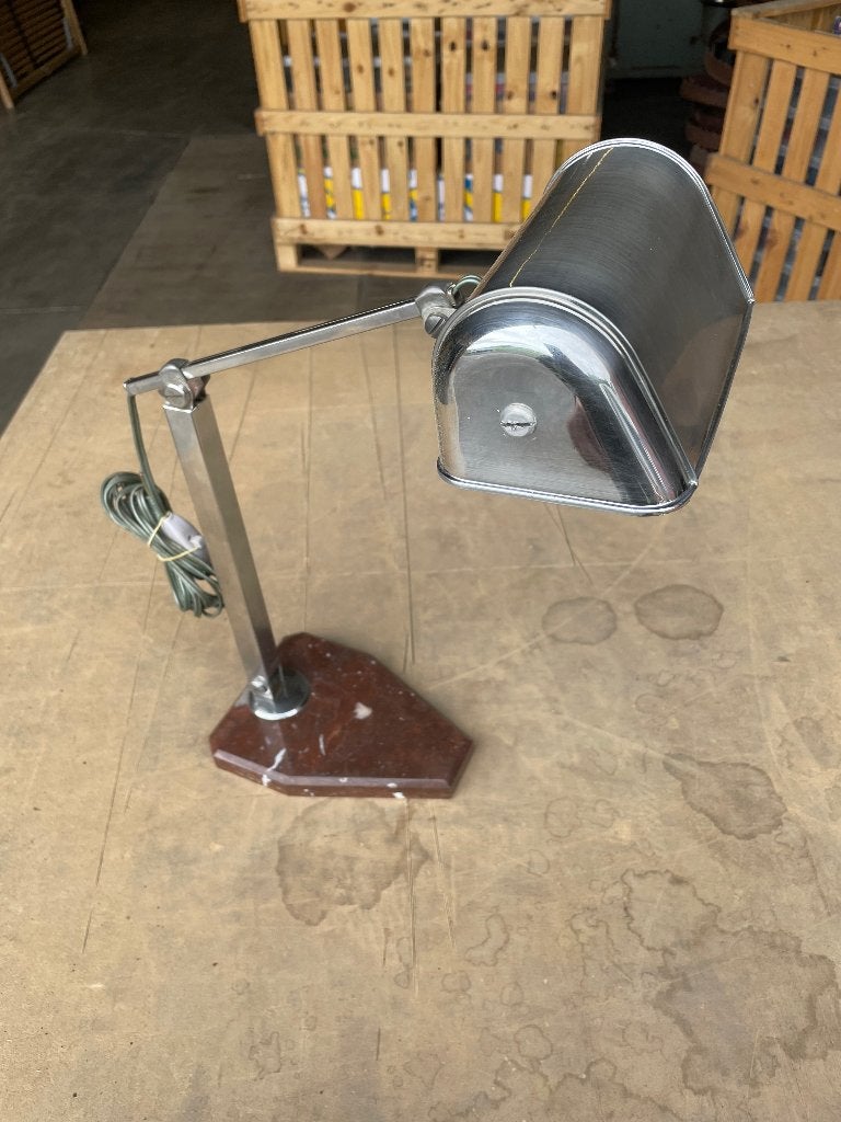 Vintage Art Deco gearticuleerde bureaulamp uit de jaren 30, Antiek en Kunst, Ophalen of Verzenden