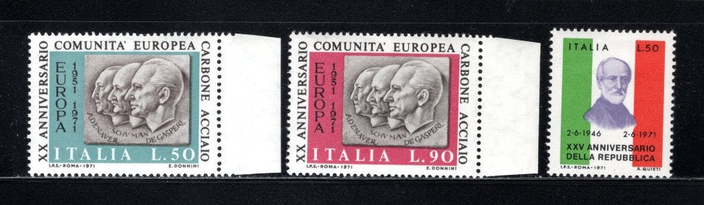 ITALIE Lot 1971 MNH, Envoi, Non oblitéré