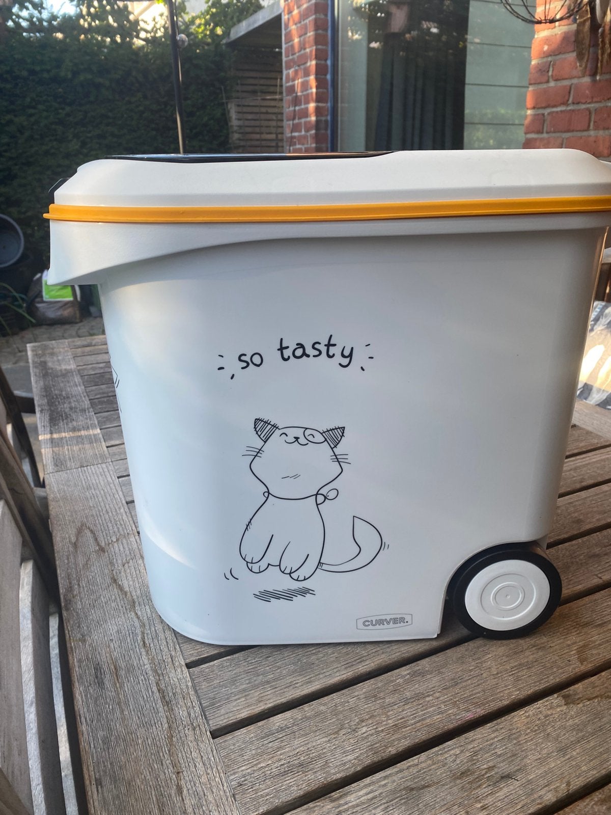Voedselcontainer voor droog voer - katten, Dieren en Toebehoren, Ophalen, Zo goed als nieuw