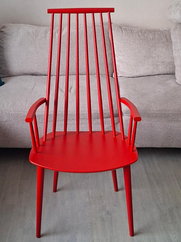 Chaise rouge Hay J 110, Rouge, Comme neuf, Enlèvement, Scandinave